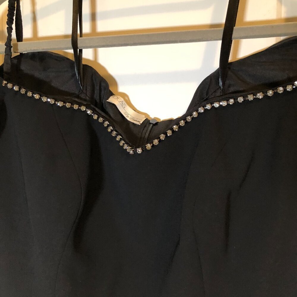 Ideas by Barbara Formal Dress  #8368 Black Size M NWT - Picture 6 of 9